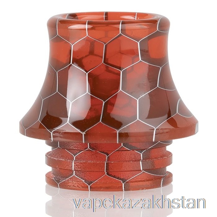 Vape Kazakhstan 810 Cone Snake Skin Resin Drip Tip Red